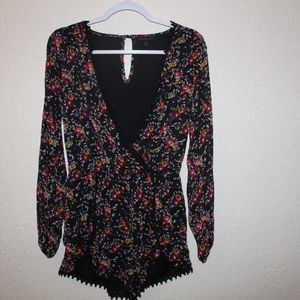 New Material Girl Floral Romper